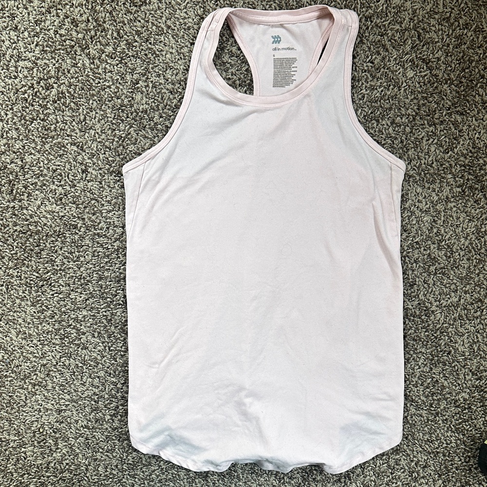 Light Pink all in motion Racerback Tank Top